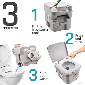 Portable toilet camping porta potty