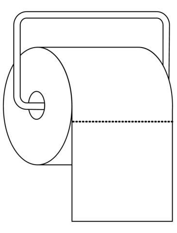 Toilet paper coloring page free printable coloring pages