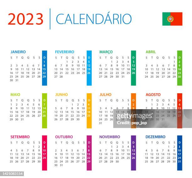 Calendar spain color vector illustration spanish language version high