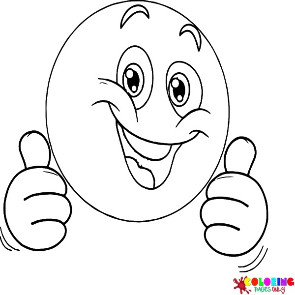 Emoji coloring pages