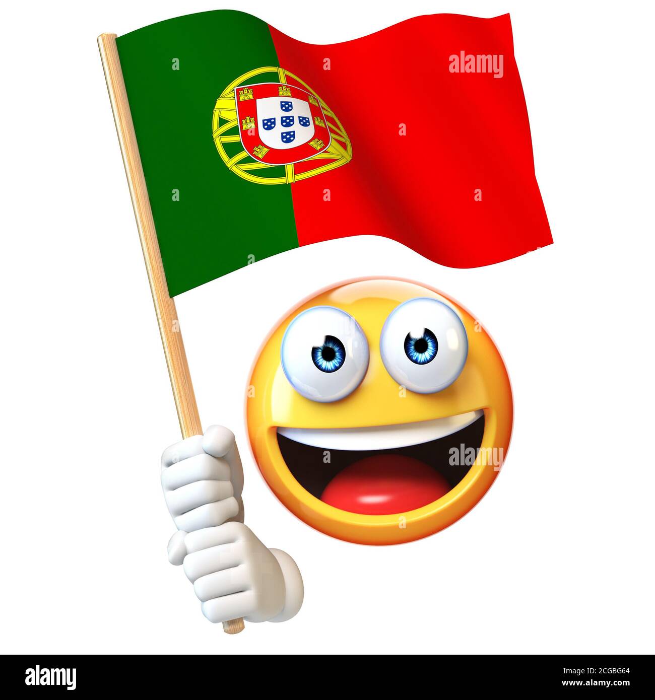 Portuguese national team fan face hi