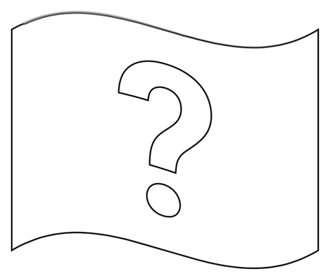 Question mark flag emoji coloring page free printable coloring pages