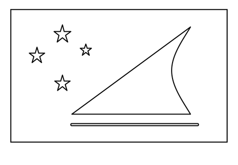 Flag of tokelau emoji coloring page free printable coloring pages