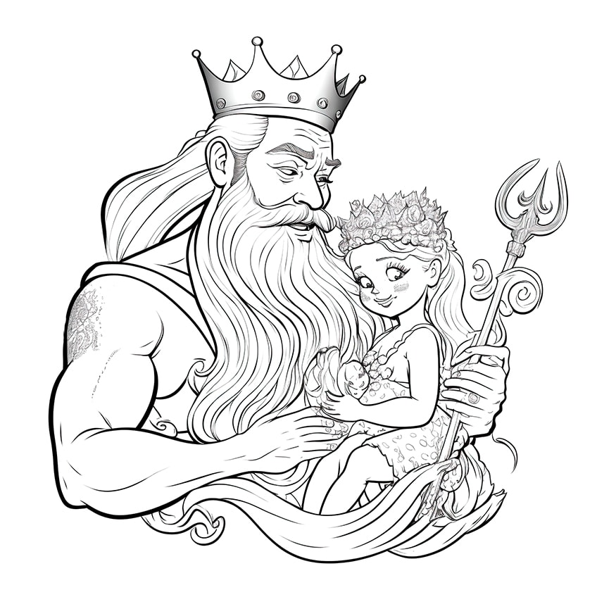 Mermaid coloring pages