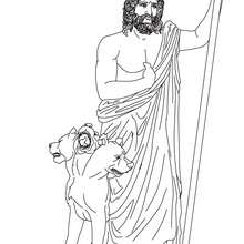 God poseidon coloring pages