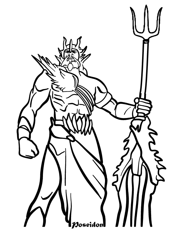 Poseidon malvorlagen