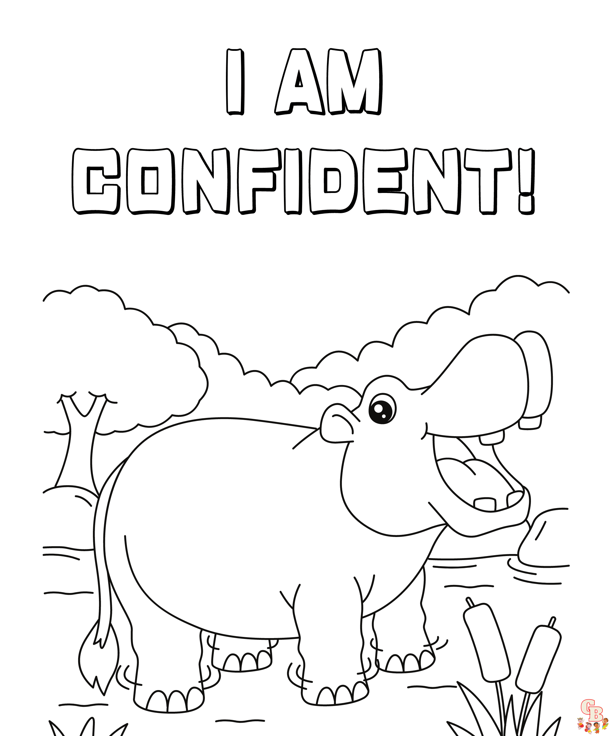 Printable positive affirmation coloring pages free