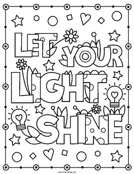 Inspirational coloring book