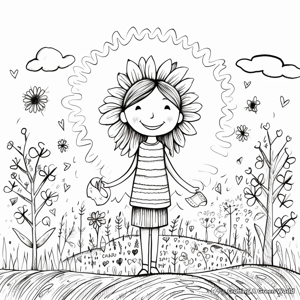Positive affirmation coloring pages