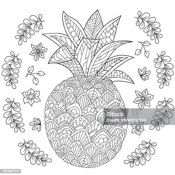 Positive coloring pages mandalas stock illustration