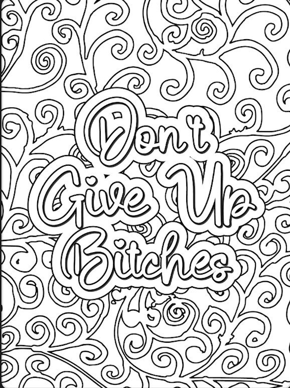 Swear word coloring pages