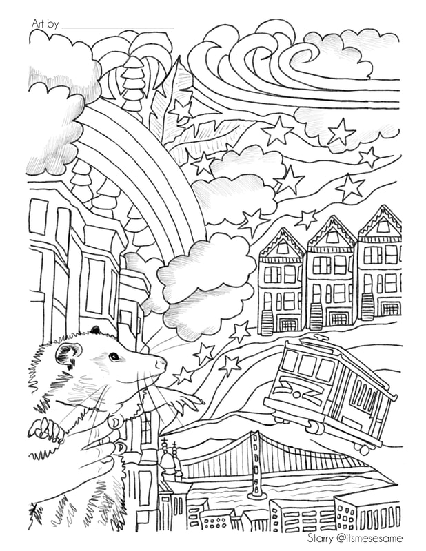Official sesame coloring book