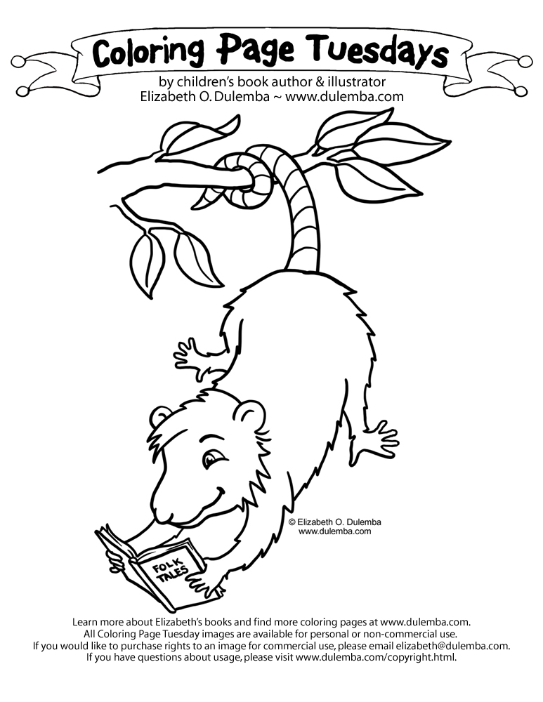 Coloring page tuesday