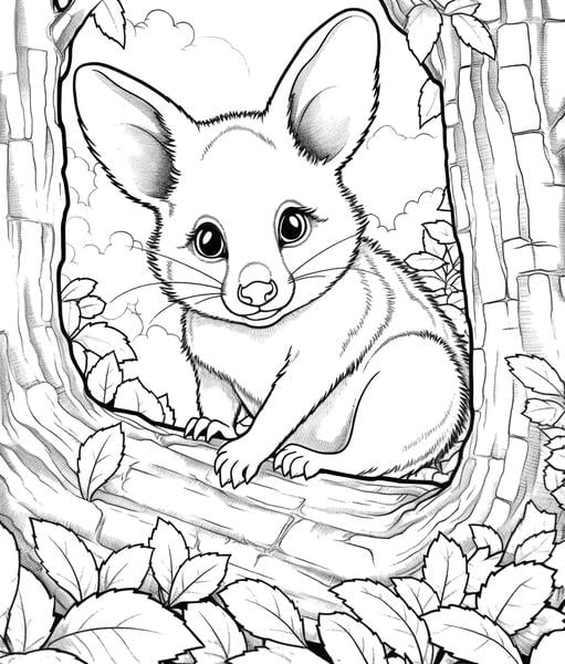 Free printable forest coloring pages list