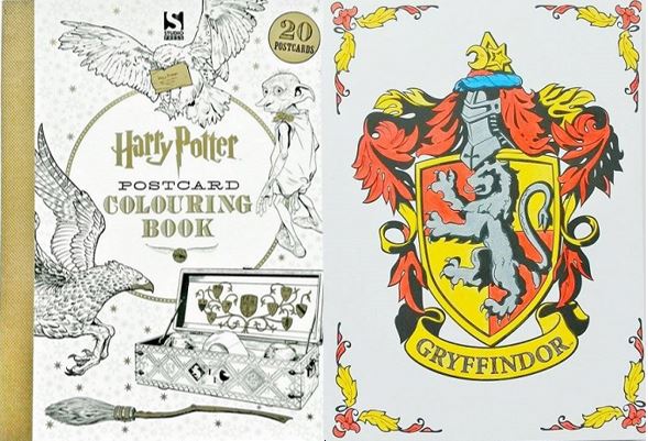 Harry potter postcard colouring book â a review colouring in the midst of madness