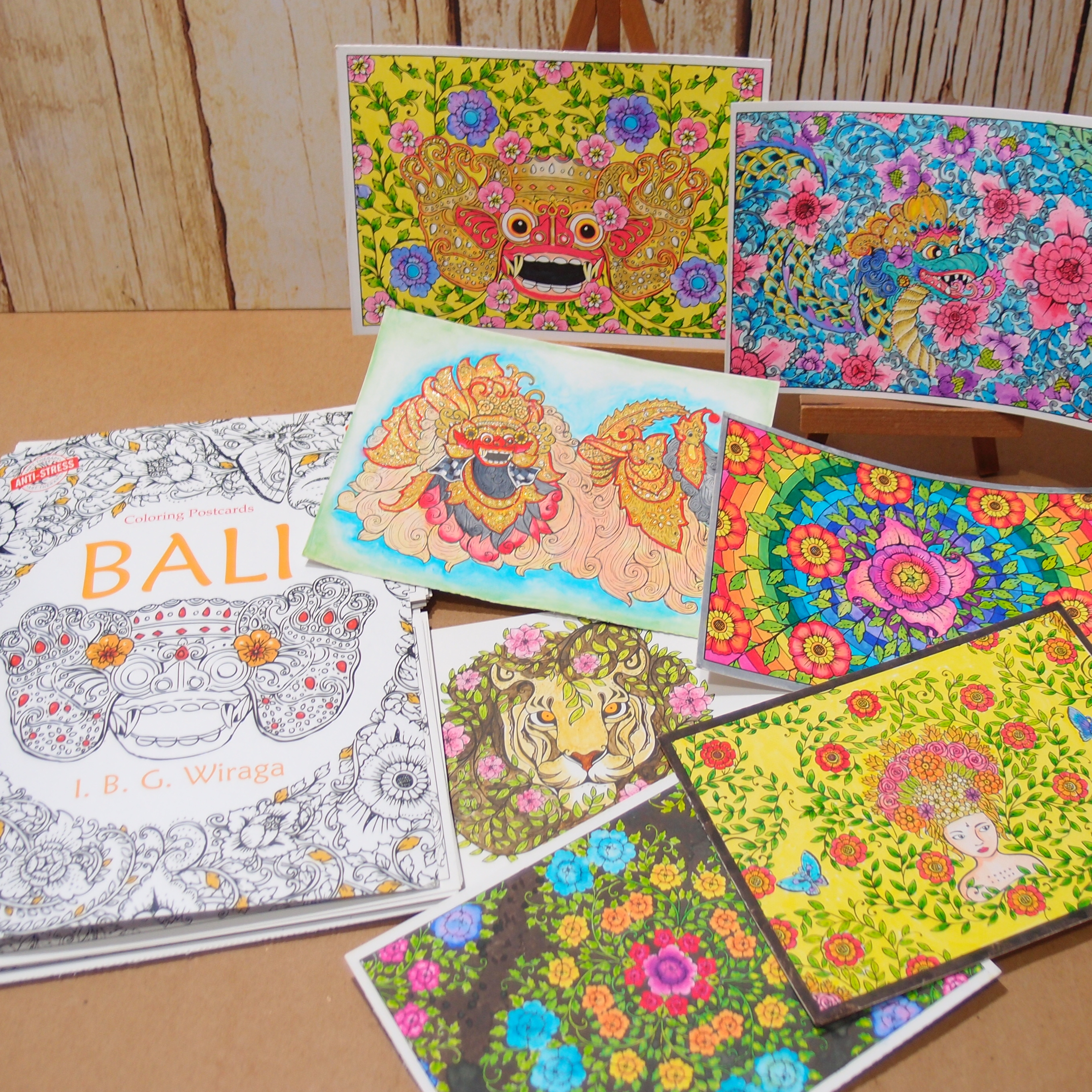 Bali coloring postcards by i b g wiraga â bahasa bianglala