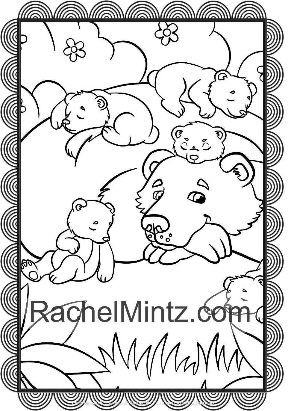 Large print animals postcards