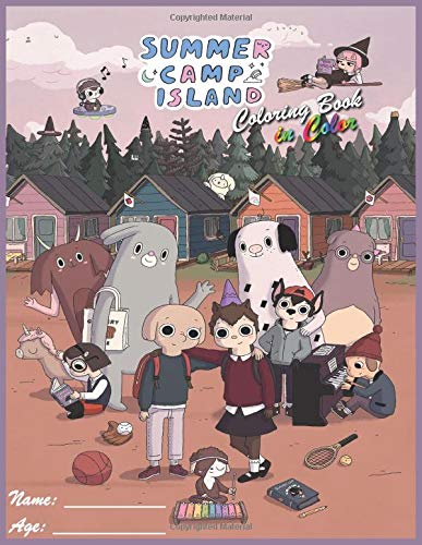Buy summer camp island coloring book in color campamento de verano mãgico libro para colorear en color online at kuwait