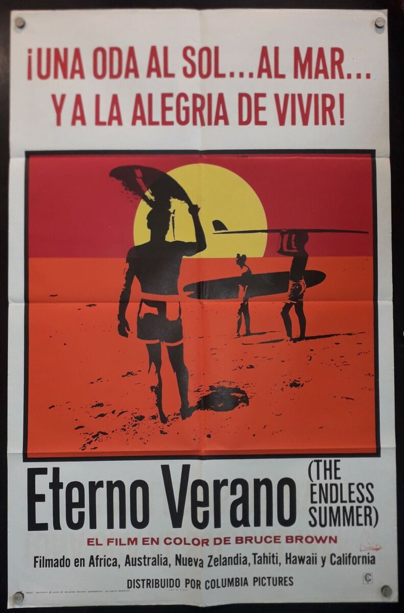 The endless summer surf sheet poster