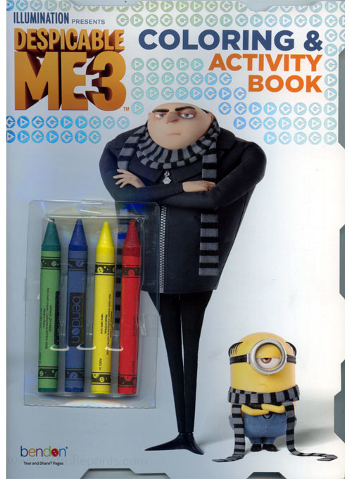 Despicable me coloring activity book coloring books at retro reprints