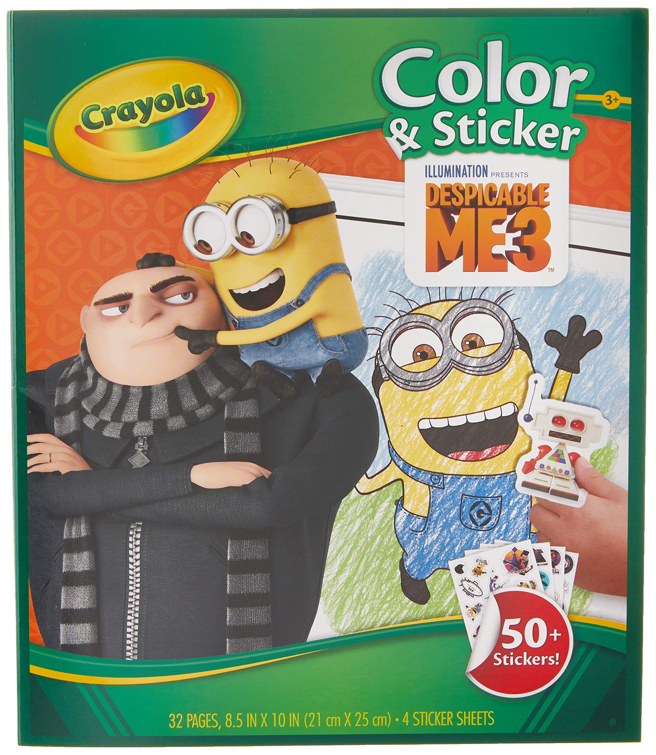 Buy crayola despicable me color sticker book gift for kids age onle at dia