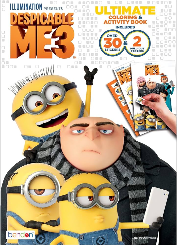 Despicable me ultimate page coloring activity book with stickers pull out posters bendon toys games