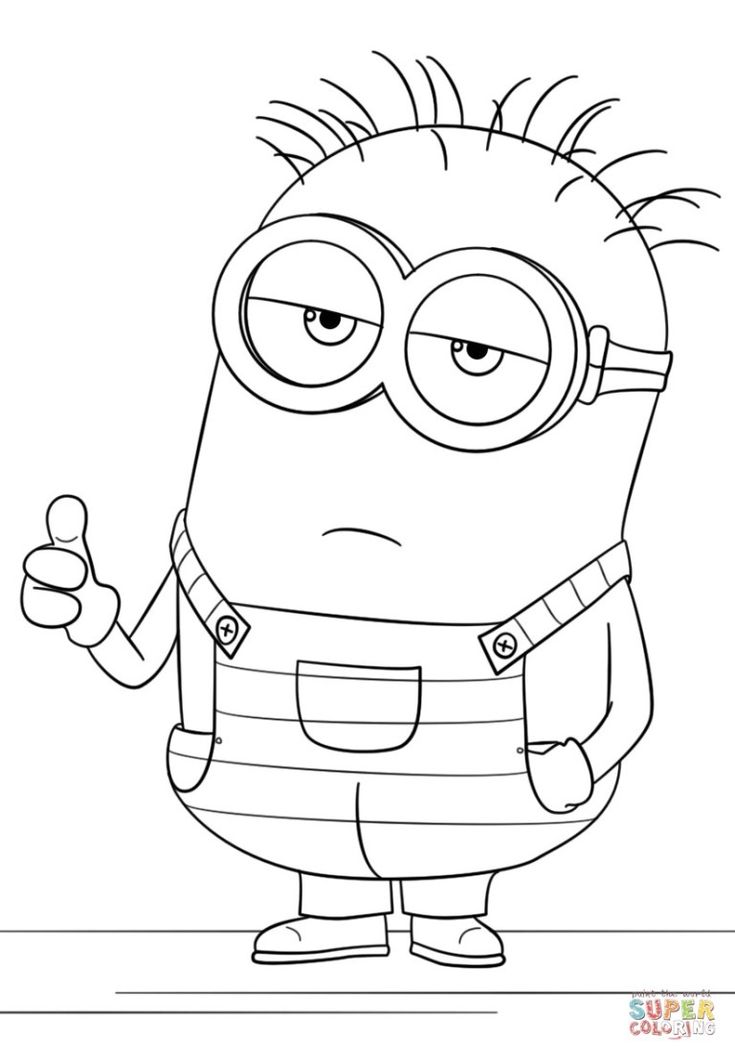 Creative photo of despicable me coloring pages