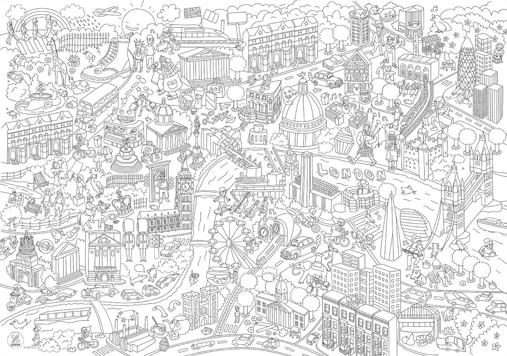 Omy giant colouring poster medium