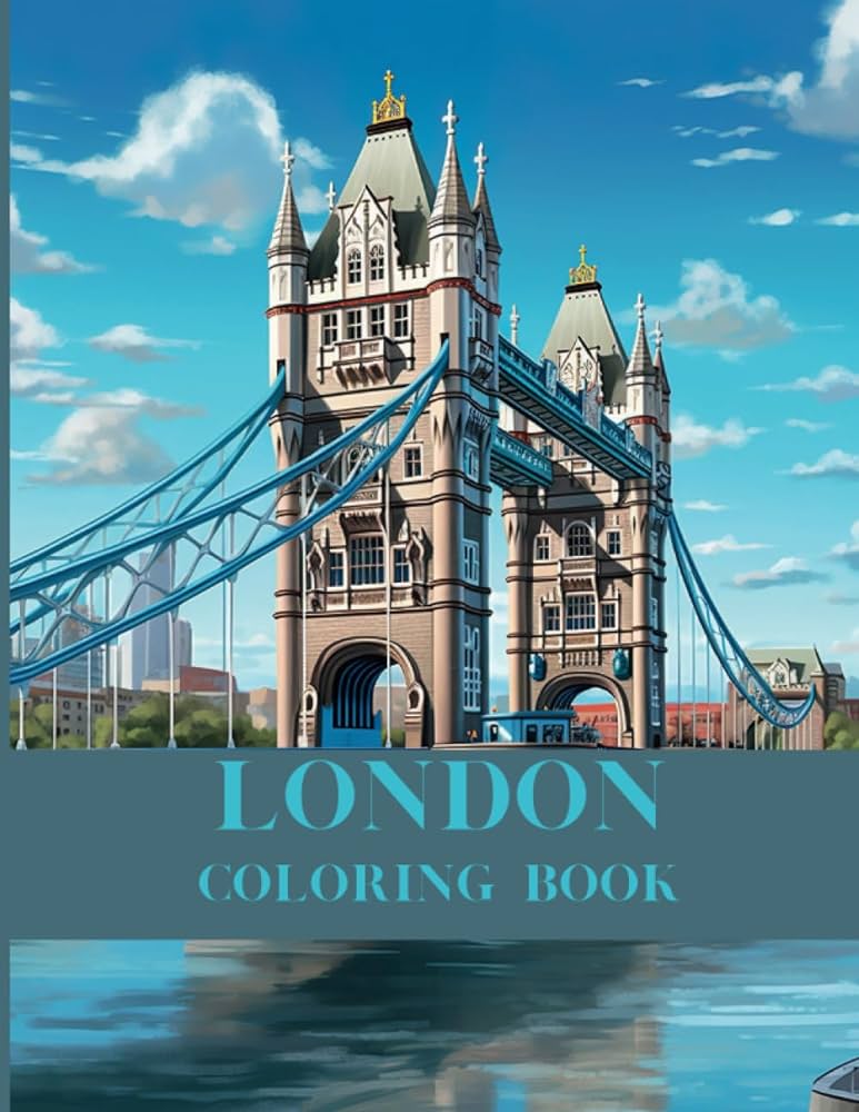 London coloring book by panini carlo