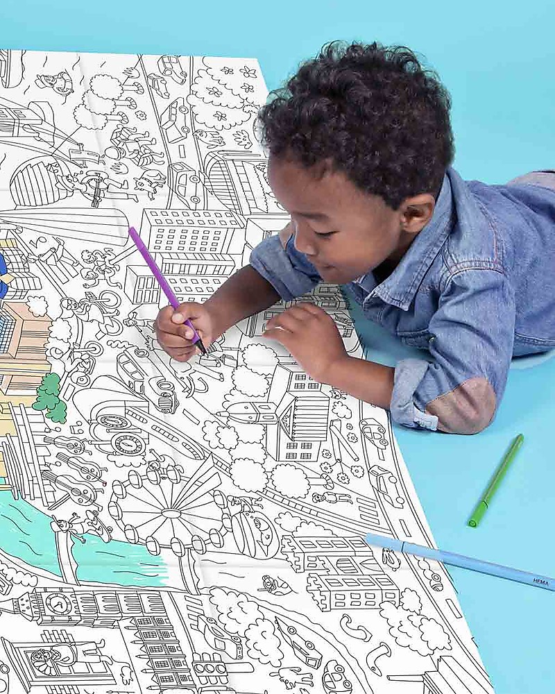 Omy london colouring poster x cm
