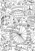 Giant poster london coloring book free coloring pages