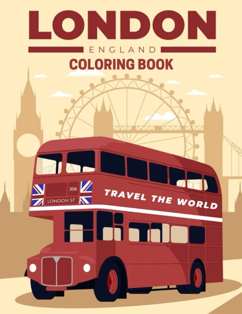 London england coloring book travel the world coloring the city travel coloring book color tower skylines color your way to calm alpha thomas books
