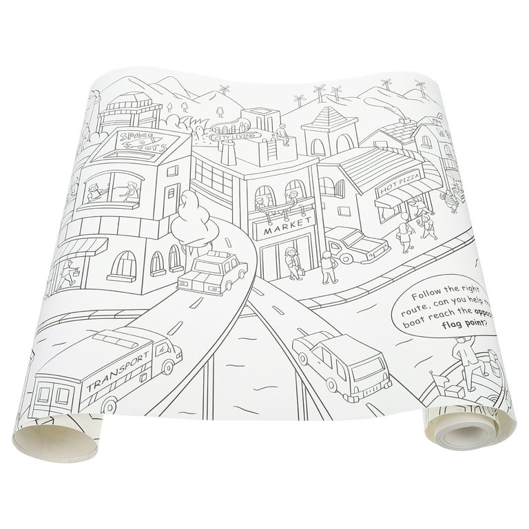 Nuolux coloring wall poster paper kids pages large giant sheets tablecloth poster table book huge toddler big tablecloth dinner
