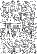 Giant poster london coloring book free coloring pages