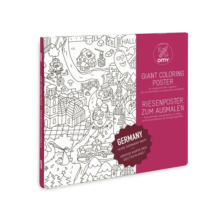 Omy large coloring poster