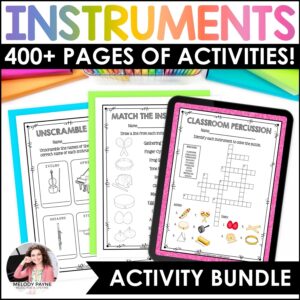 American folk instruments coloring pages for elementary music class