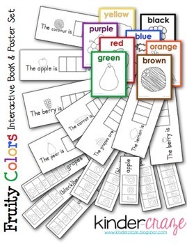 Fruity colors booklet and poster set