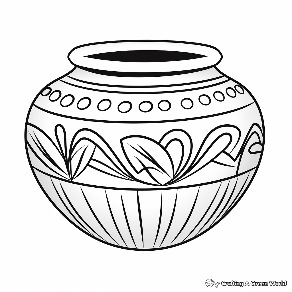 Pottery coloring pages