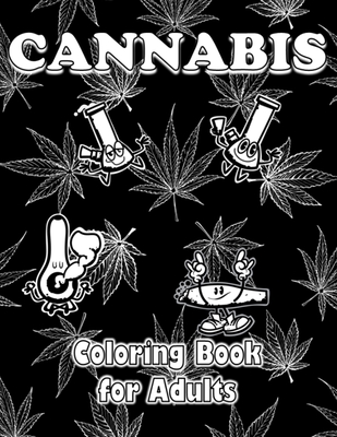 Cannabis coloring book for adults black background psychedelic stoner adult coloring book paperback gramercy books