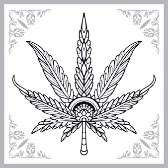 Weed coloring images