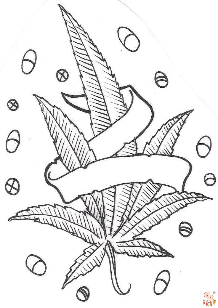 Explore the world of weed coloring pages printable free and easy