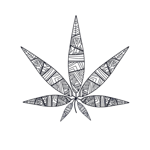 Weed coloring images