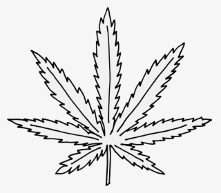 Marijuana leaf coloring page hd png download