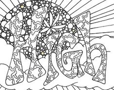 Weed coloring pages for adults