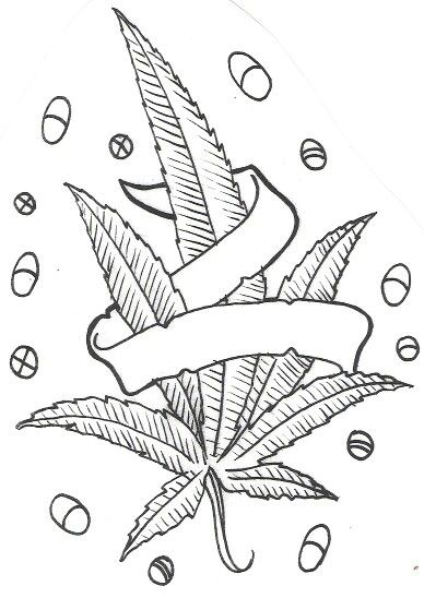 Leaf coloring page