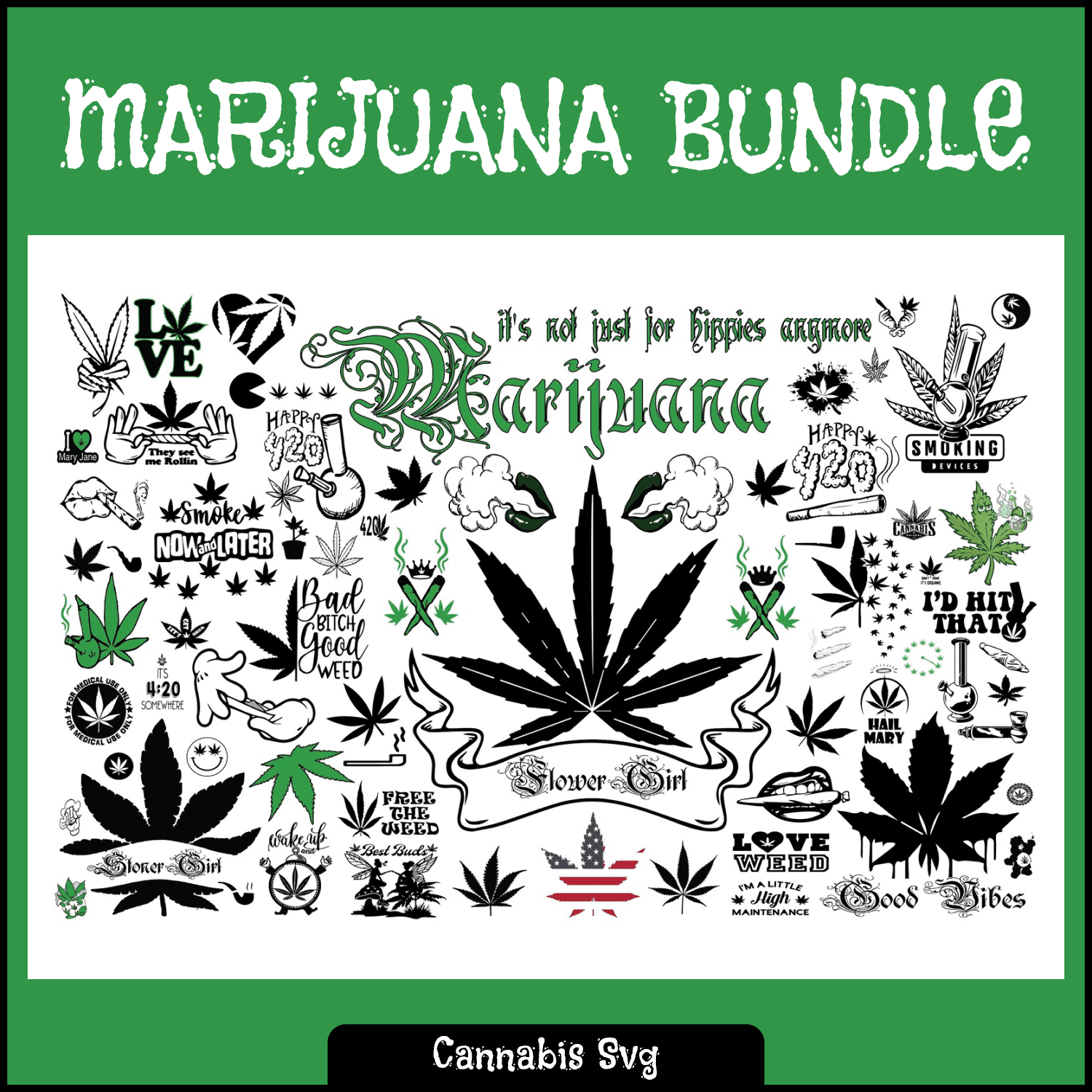 Marijuana leaf svg â