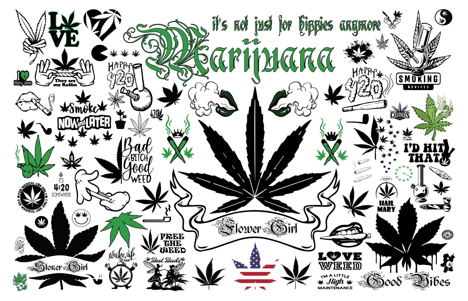 Marijuana leaf svg â
