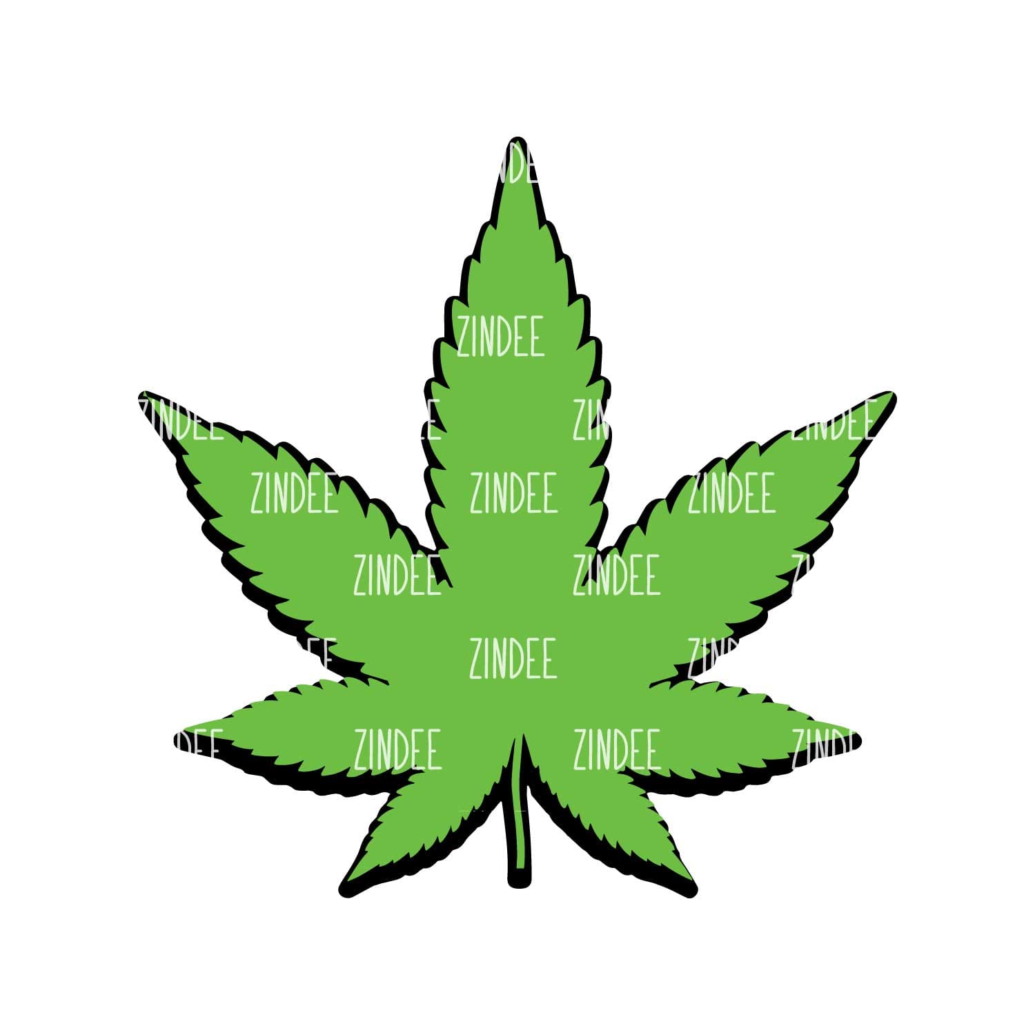 Marijuana leaf acrylic blank inch â