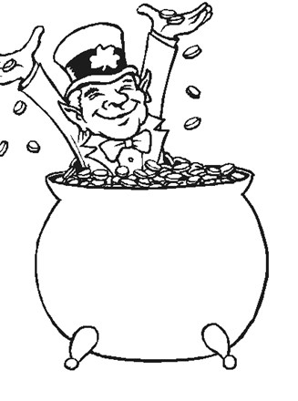 St patricks day coloring page