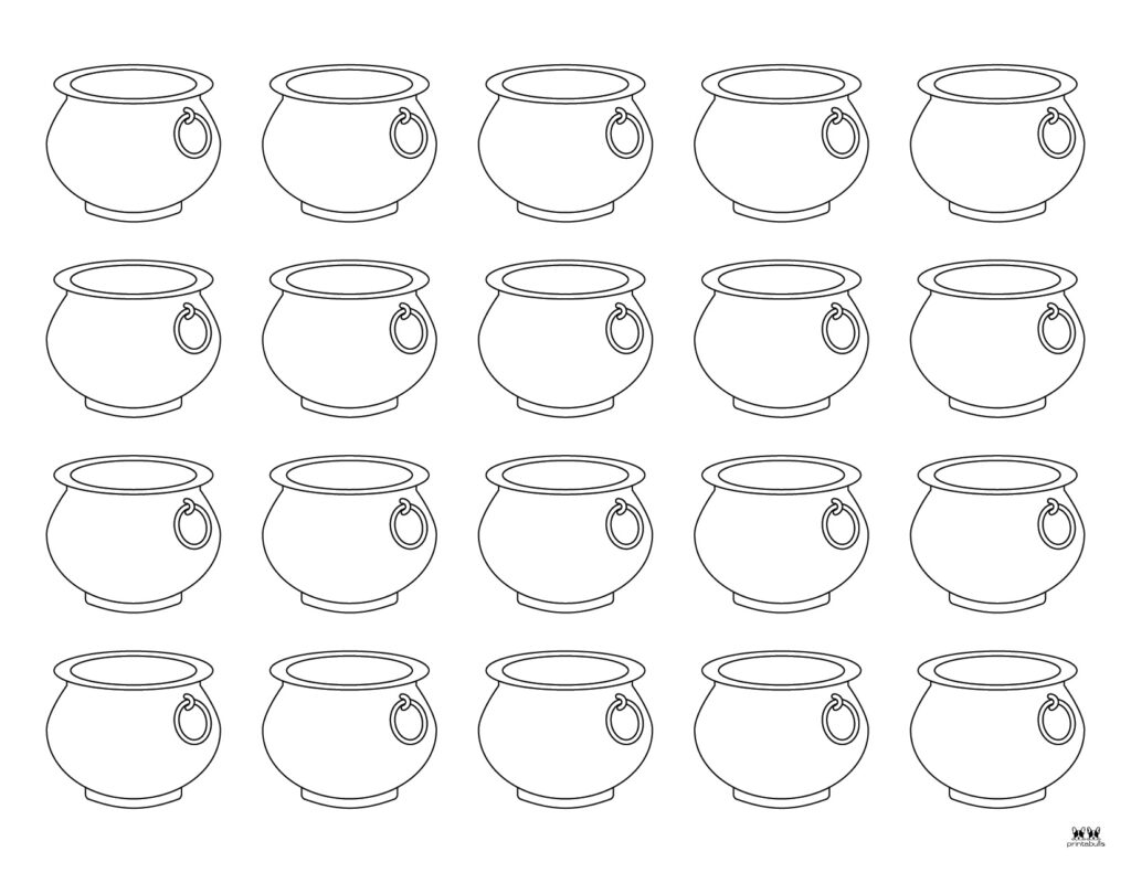 Pot of gold templates coloring pages